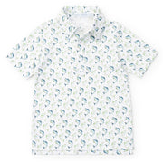 Griffin Boys' Pima Cotton Polo Golf Shirt - Jumping Trout