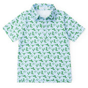 Griffin Boys' Pima Cotton Polo Golf Shirt - Wild West Blue
