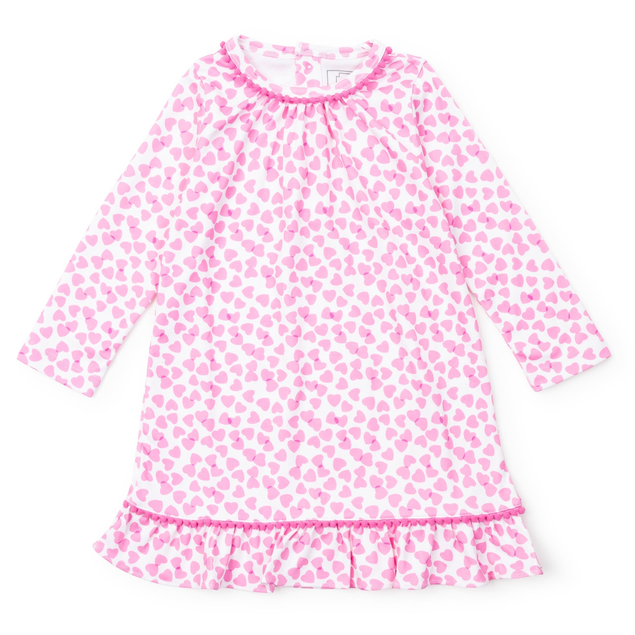 Carlin Girls' Dress - Confetti Hearts Pink