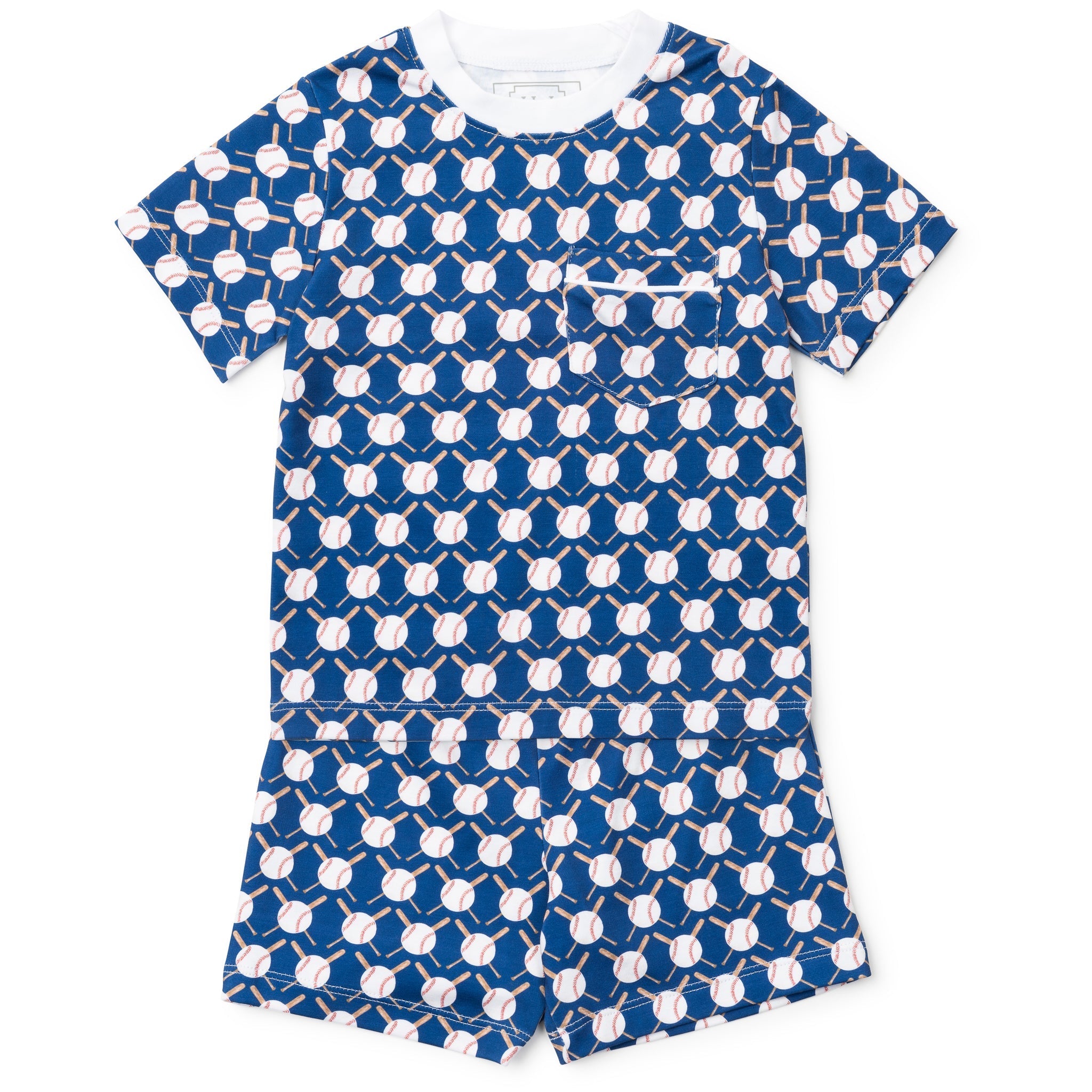 Charles Boys' Short Set - Up At Bat Baseball