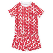 Charles Boys' Short Set - Pep Rally Red