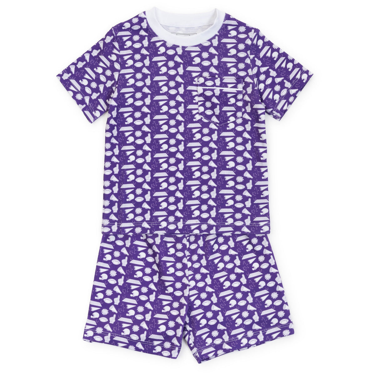 Charles Boys' Short Set - Pep Rally Purple