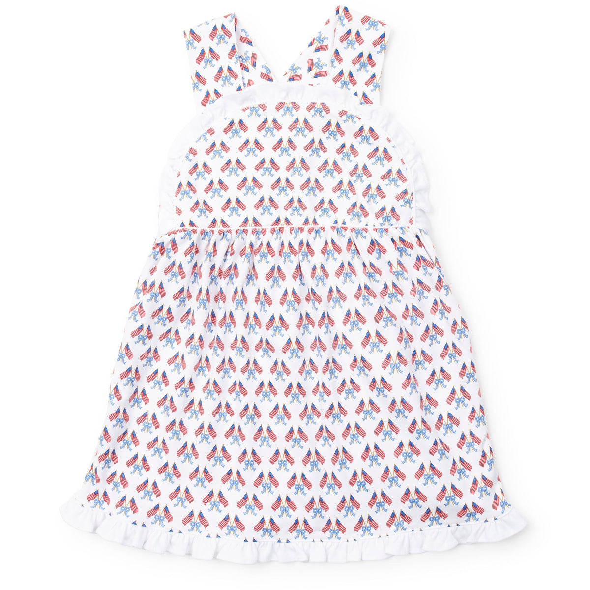 Eden Girls' Dress - Stars, Stripes And Bows