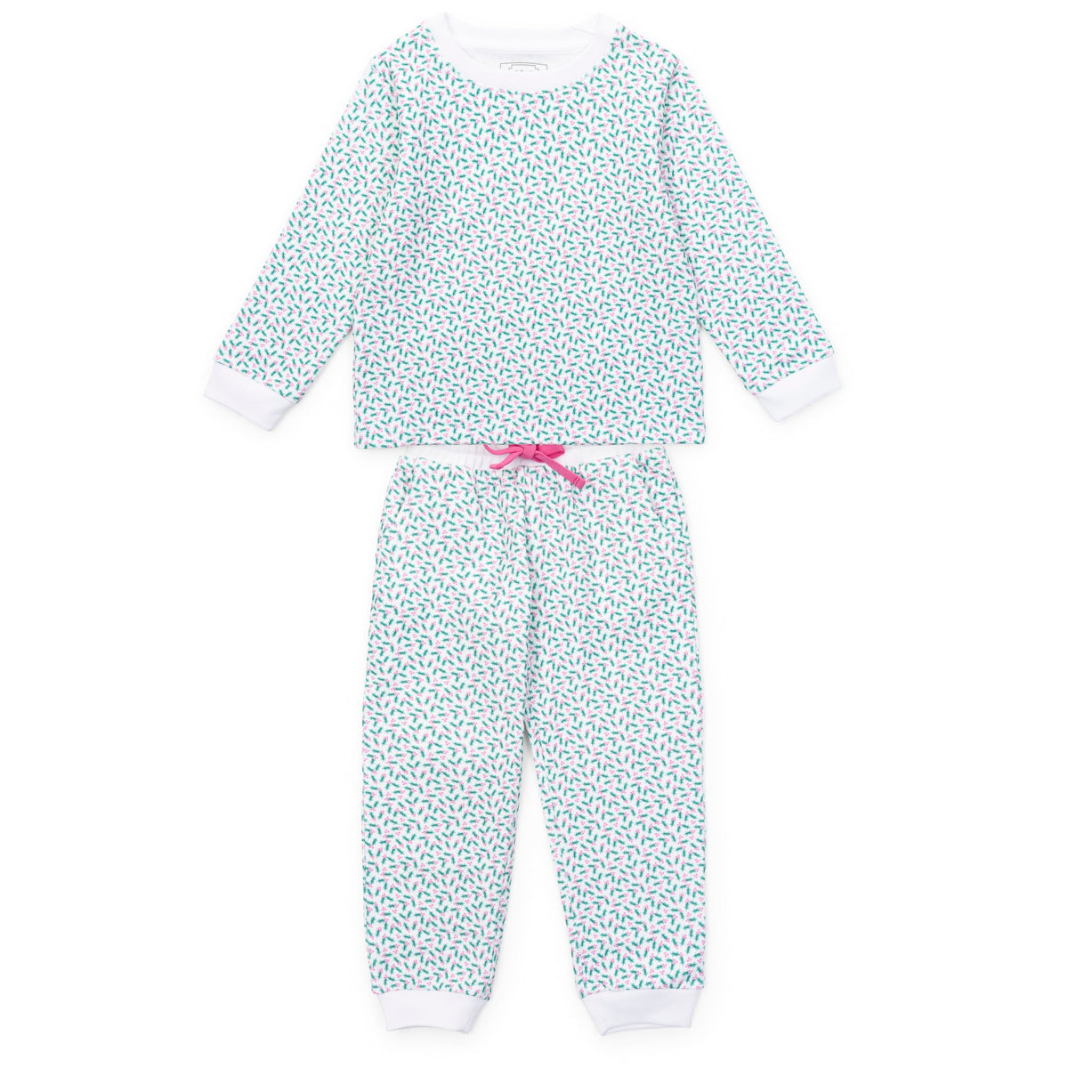 Edie Girls' Sweatshirt Jogger Set Holly Holiday