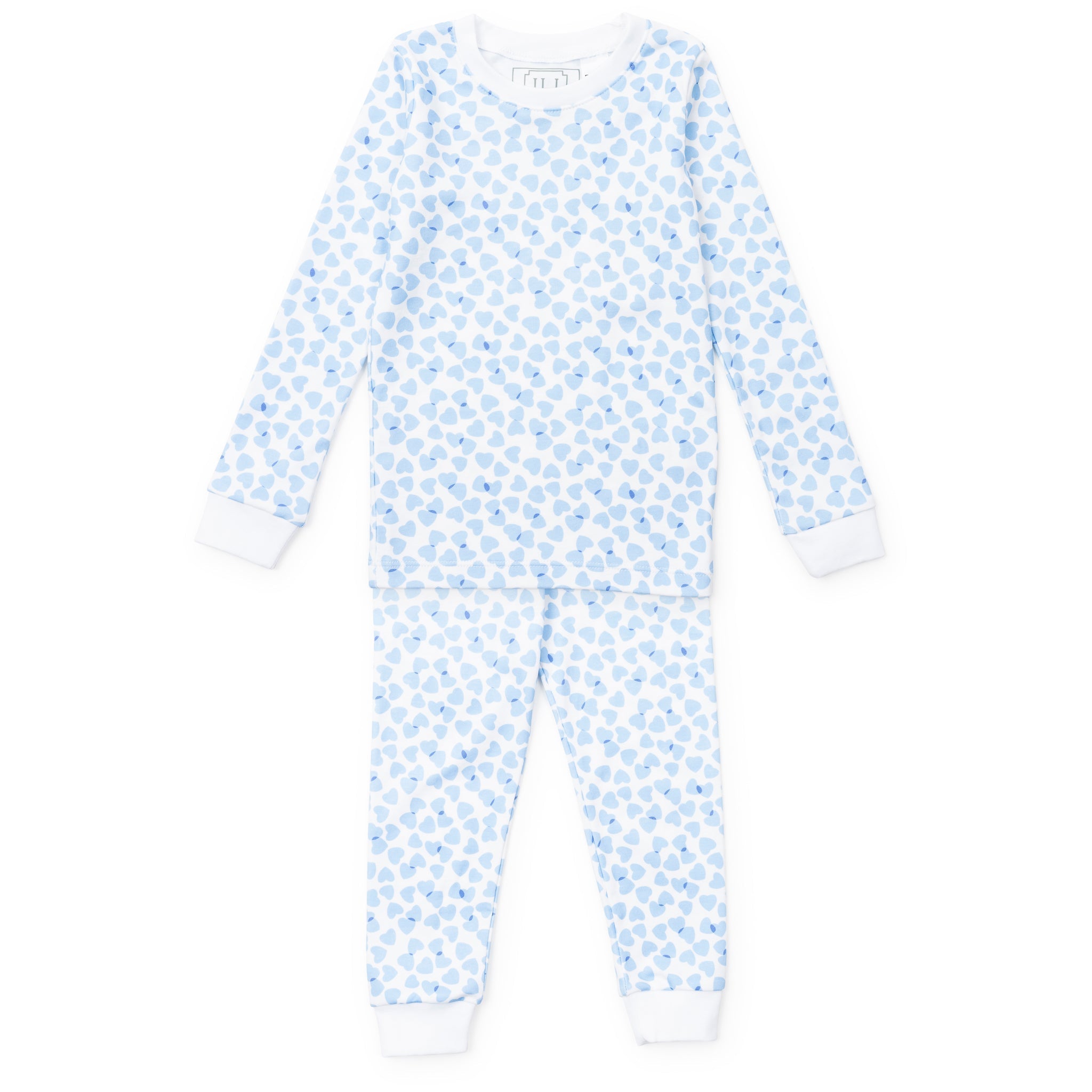 Grayson Pajama Pant Set - Confetti Hearts Blue