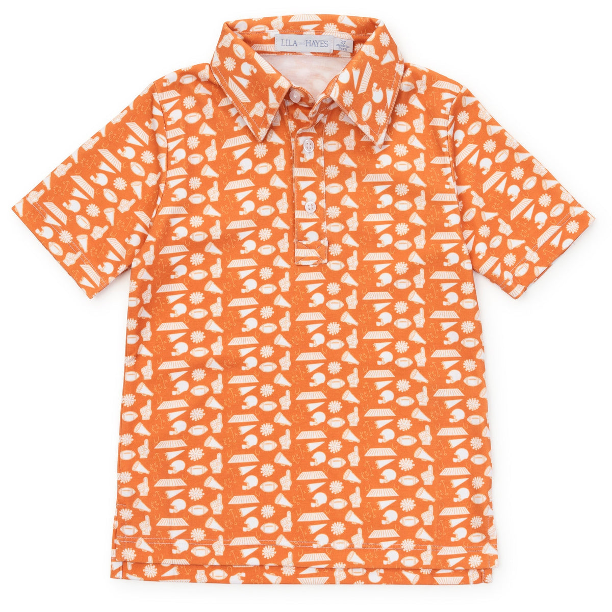 Griffin Boys' Pima Cotton Polo Golf Shirt - Pep Rally Orange