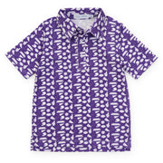 Griffin Boys' Pima Cotton Polo Golf Shirt - Pep Rally Purple