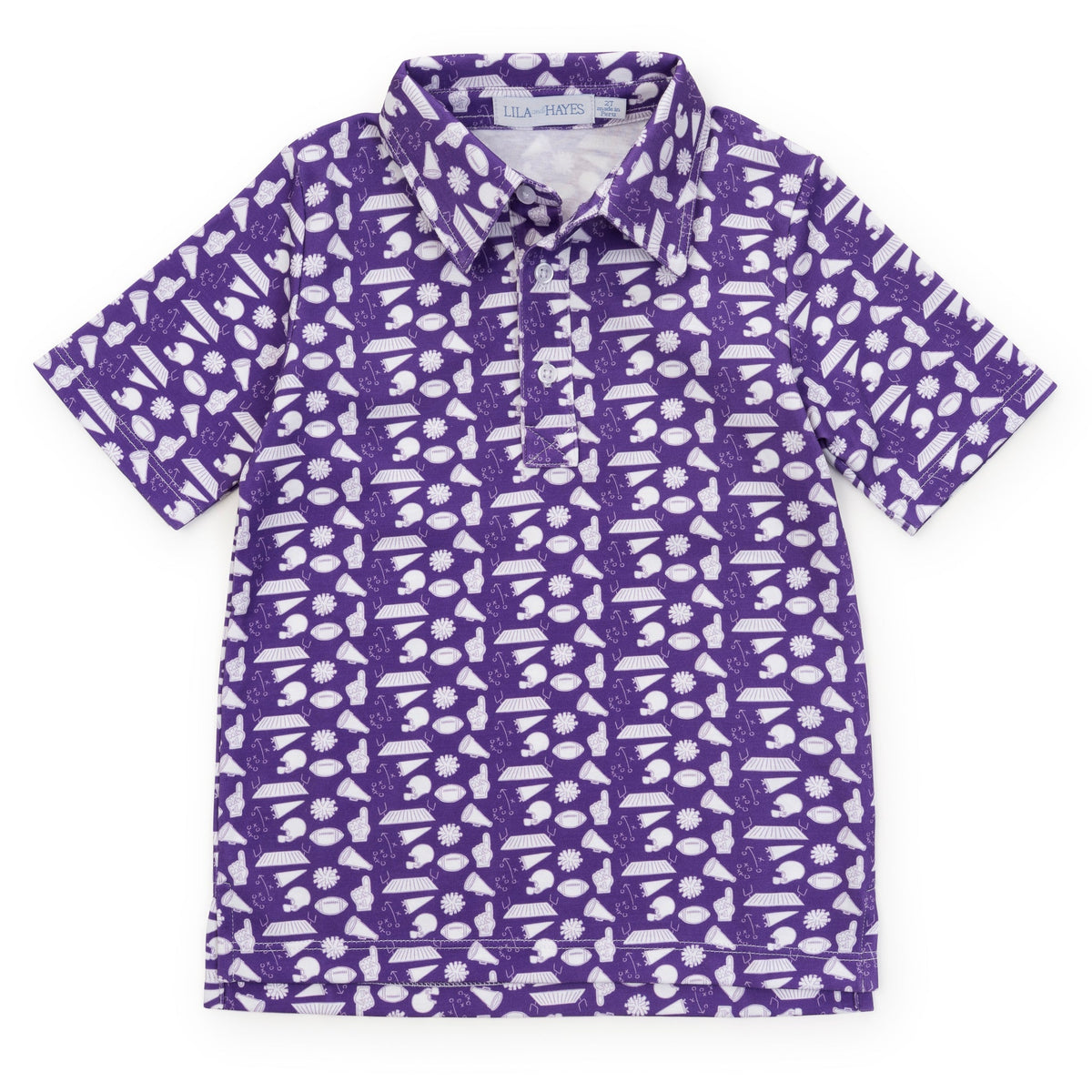 Griffin Boys' Pima Cotton Polo Golf Shirt - Pep Rally Purple
