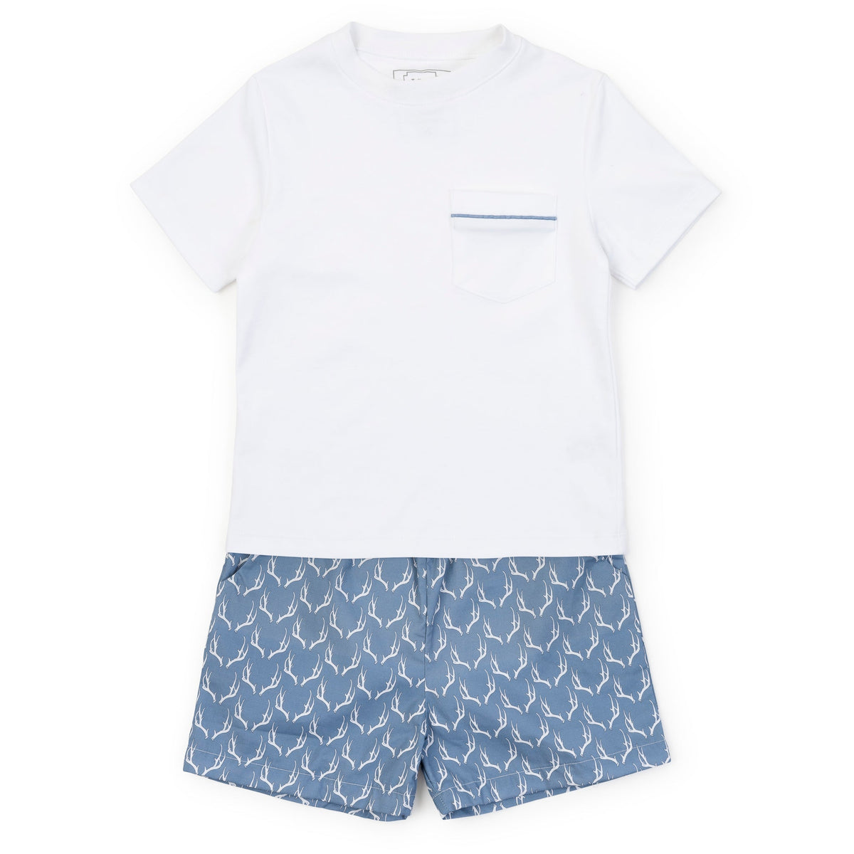 Hudson Boys' Short Set - Rustic Antlers