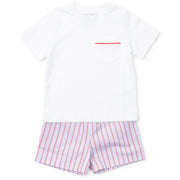 Hudson Boys' Short Set - Liberty Stripe
