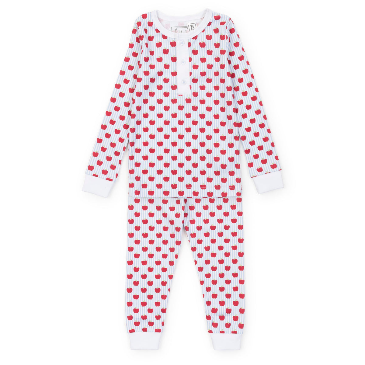 Jack Boys' Pajama Pant Set - Schoolhouse Apples Blue