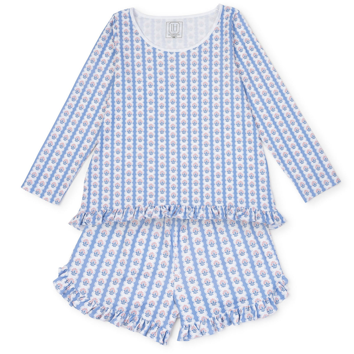 Kathryn Women's Pajama Short Set - Harvest Ribbon Floral