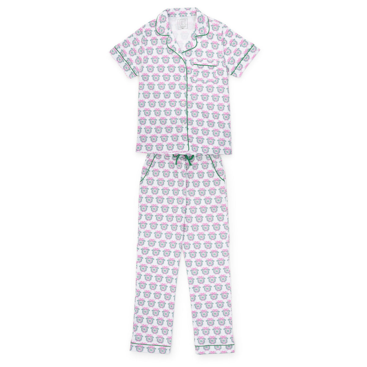 Laney Women's Pima Cotton Pajama Pant Set - Kappa Delta Crest