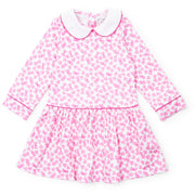 Lillian Girls' Dress - Confetti Hearts Pink
