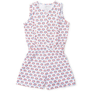 Lola Girls' Romper - Stars, Stripes And Bows