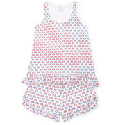 Mallory Women's Pajama Short Set - Stars, Stripes And Bows