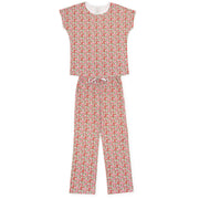 Marcia Women's Pima Cotton Pajama Pant Set - Floral Noel