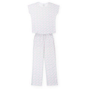 Marcia Women's Pajama Pant Set Poolside Palms
