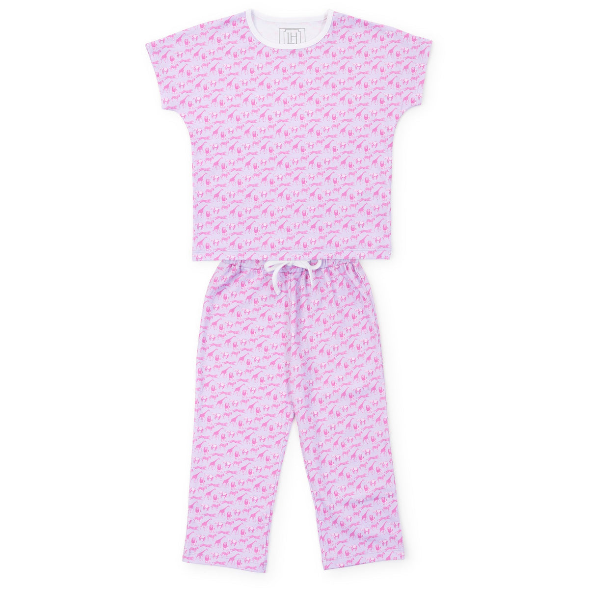 Merrick Girls' Pant Set - Pink Savanna Safari