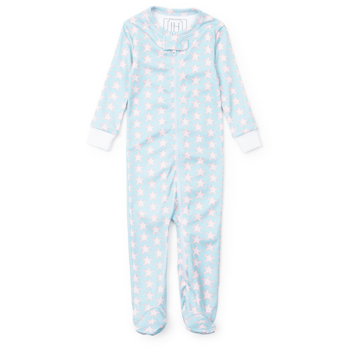 Parker Zipper Pajama - Seaside Starfish