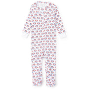 Parker Girls' Zipper Pajama - Stars, Stripes And Bows