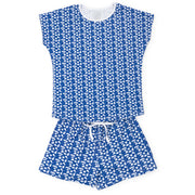 Riley Women's Pajama Short Set - Pep Rally Blue