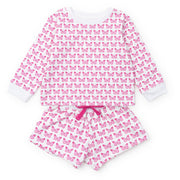 Stella Girls' Sweatshirt Short Set - Cartie Butterflies