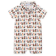 Tripp Boys' Polo Shortall - Western Pups
