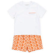Walker Boys' Short Set - Pep Rally Orange