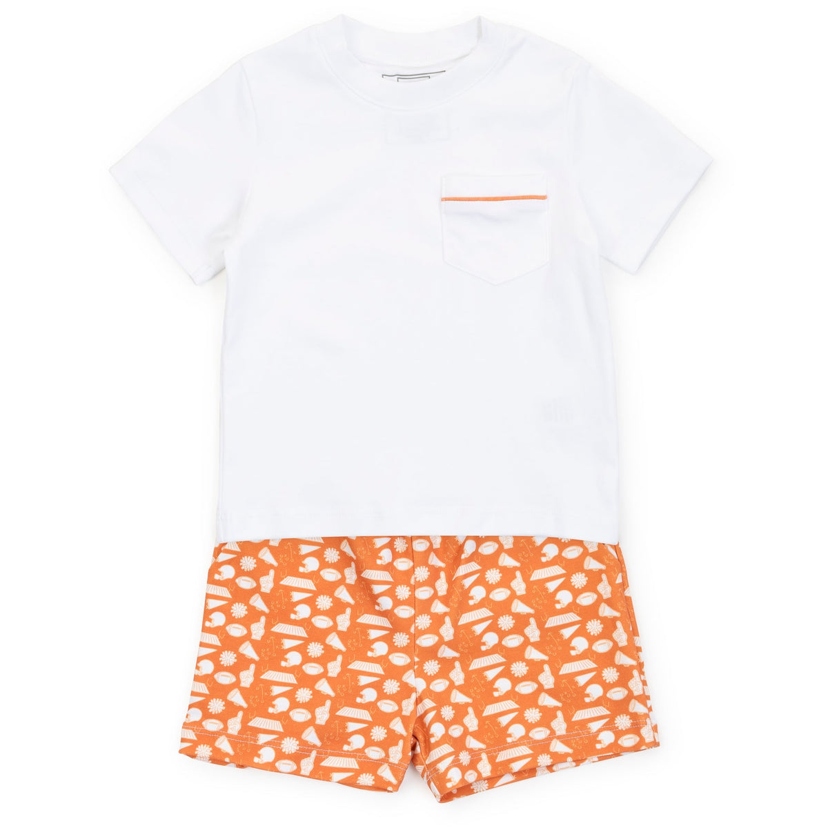 Walker Boys' Short Set - Pep Rally Orange