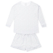 Anna Women's Longsleeve Top Short Set - Garden Soiree