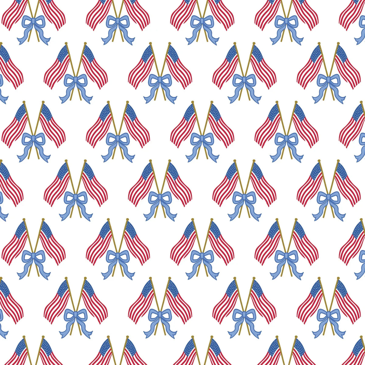 Emery Girls' Short Set - Stars, Stripes And Bows