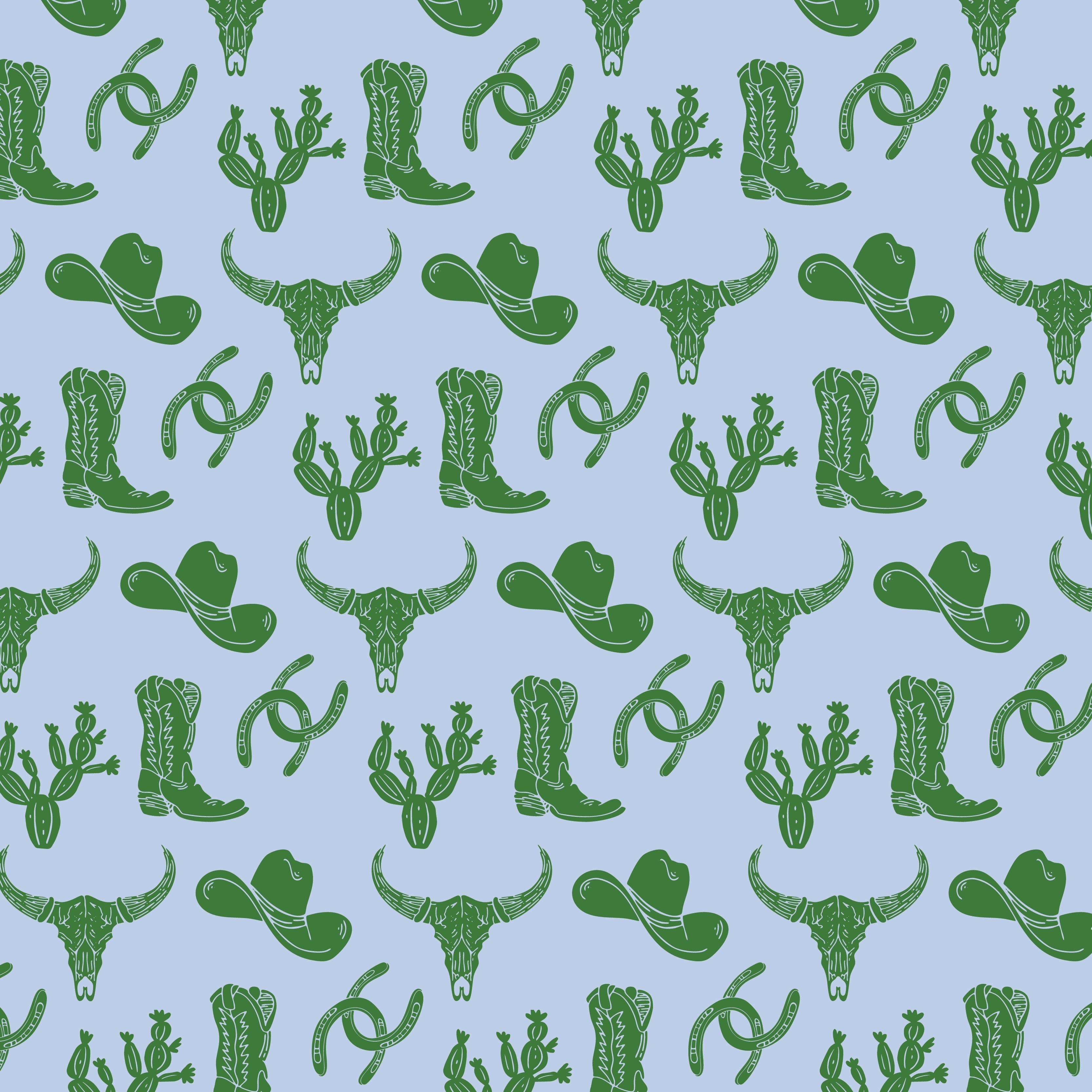 Anna Women's Longsleeve Short Set - Wild West Blue