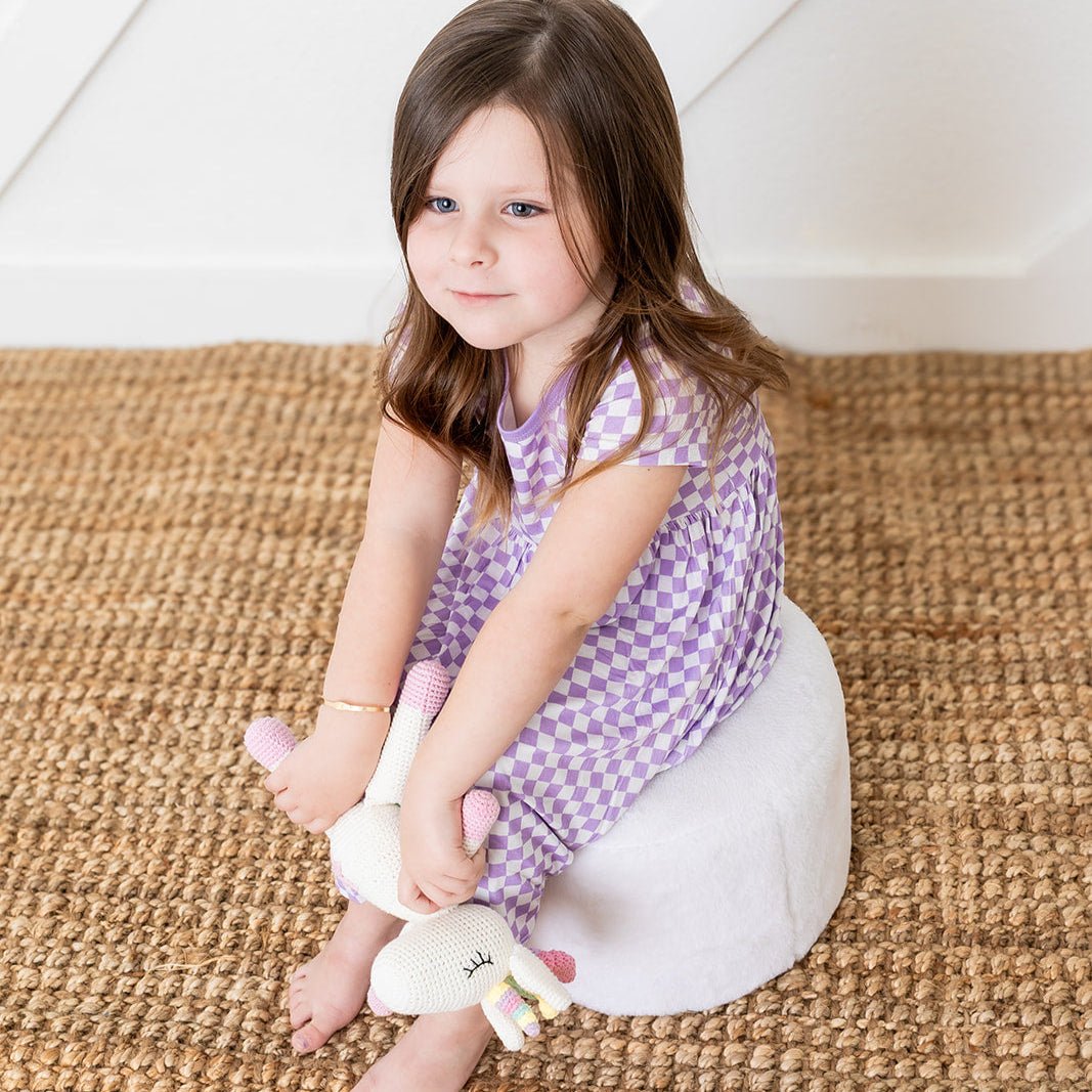 Lilac Checks Dress