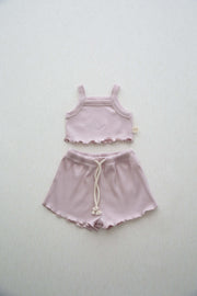 Lilac Crop-short Set