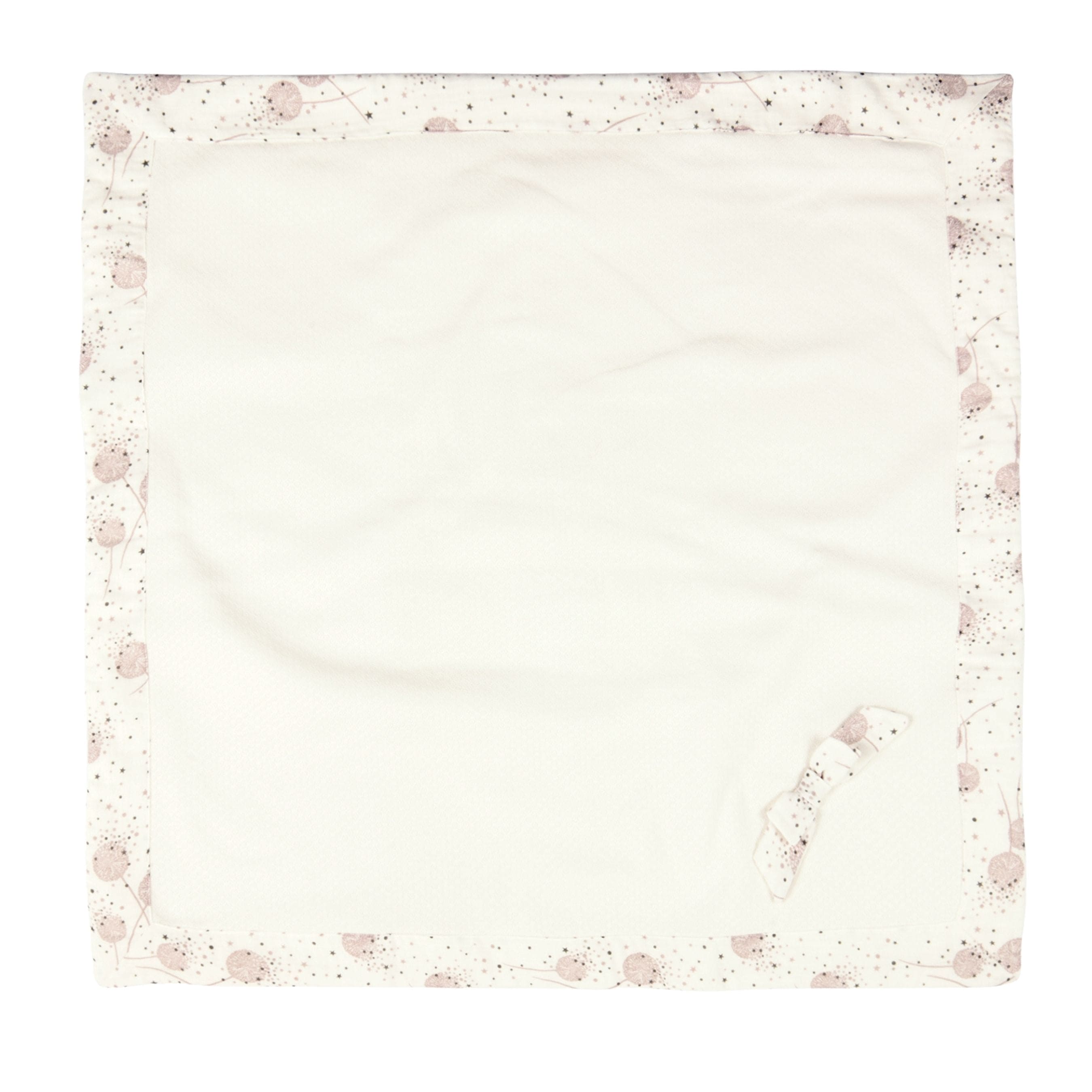 Lilas | Muslin-trimmed Ivory Jersey Blanket (80cm)