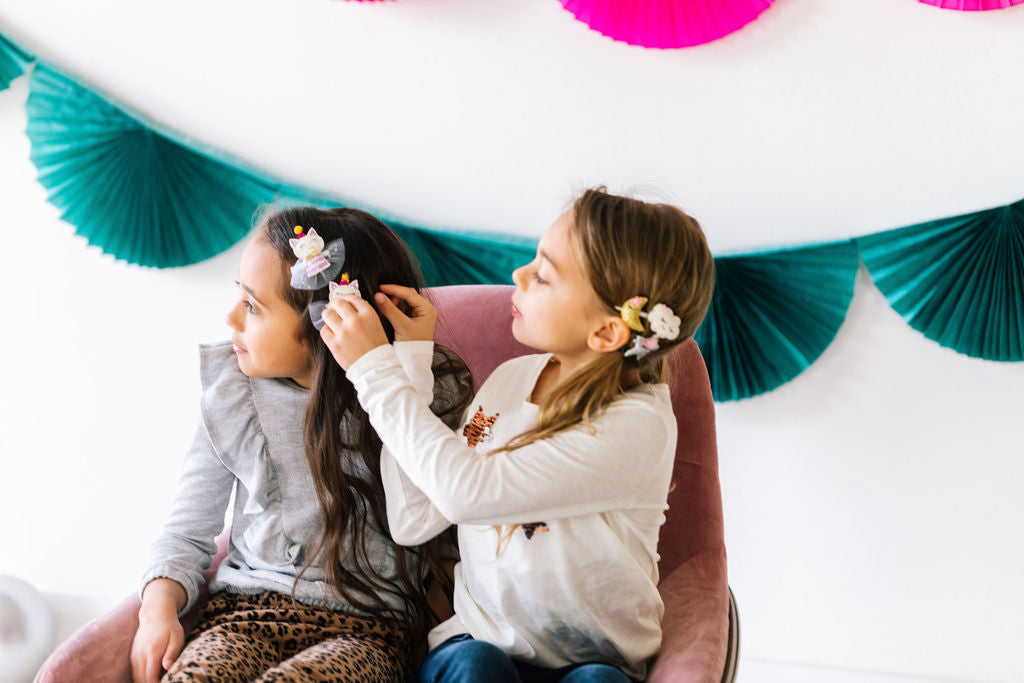 It's A Kitty Party Hair Clips