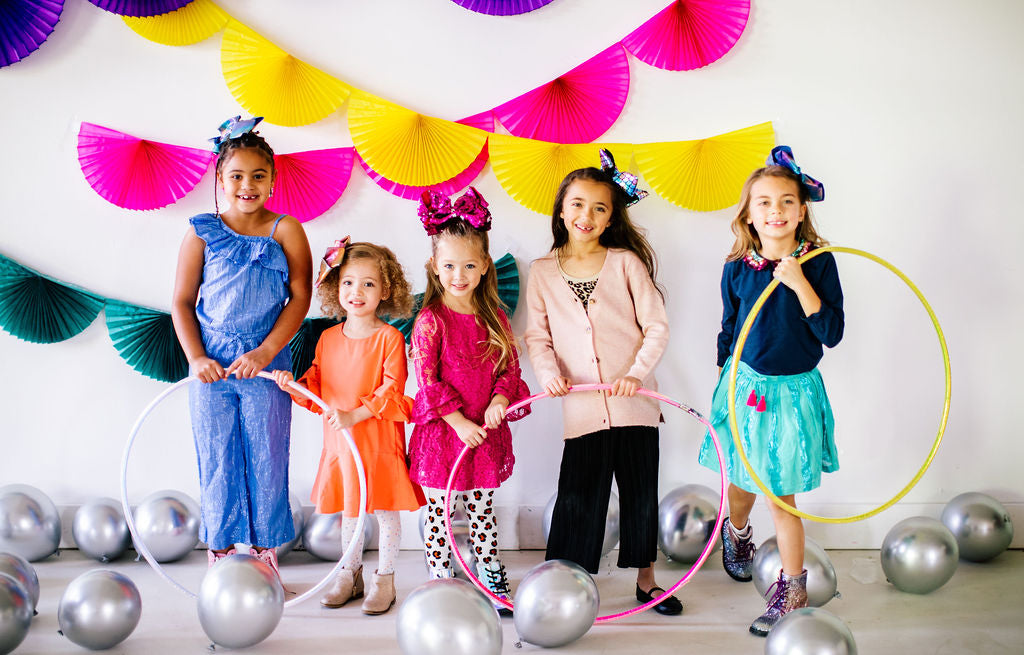 Princess & Castle Hair Clips- Pink And Purple