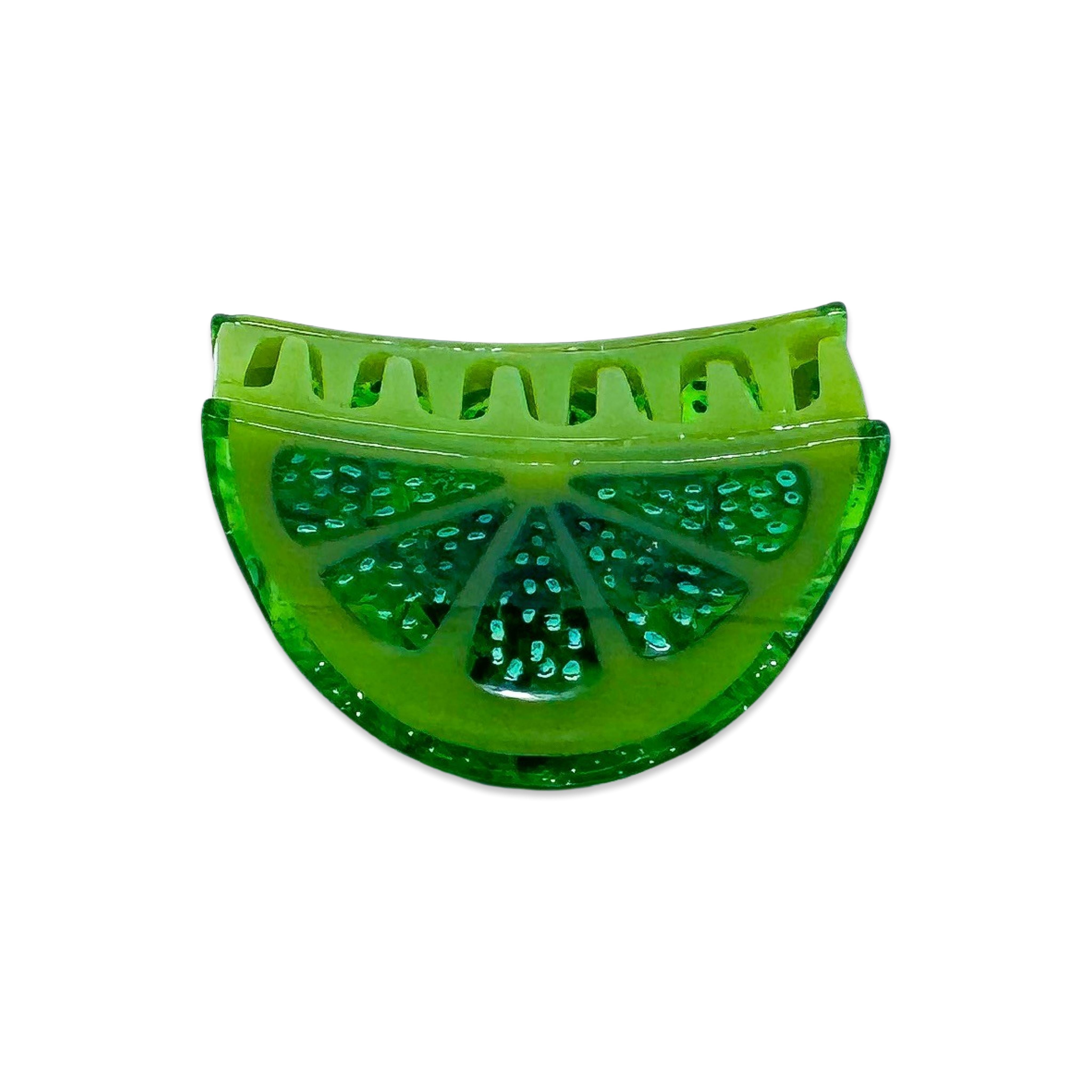 Mini Lime Slice Hair Claw Clip