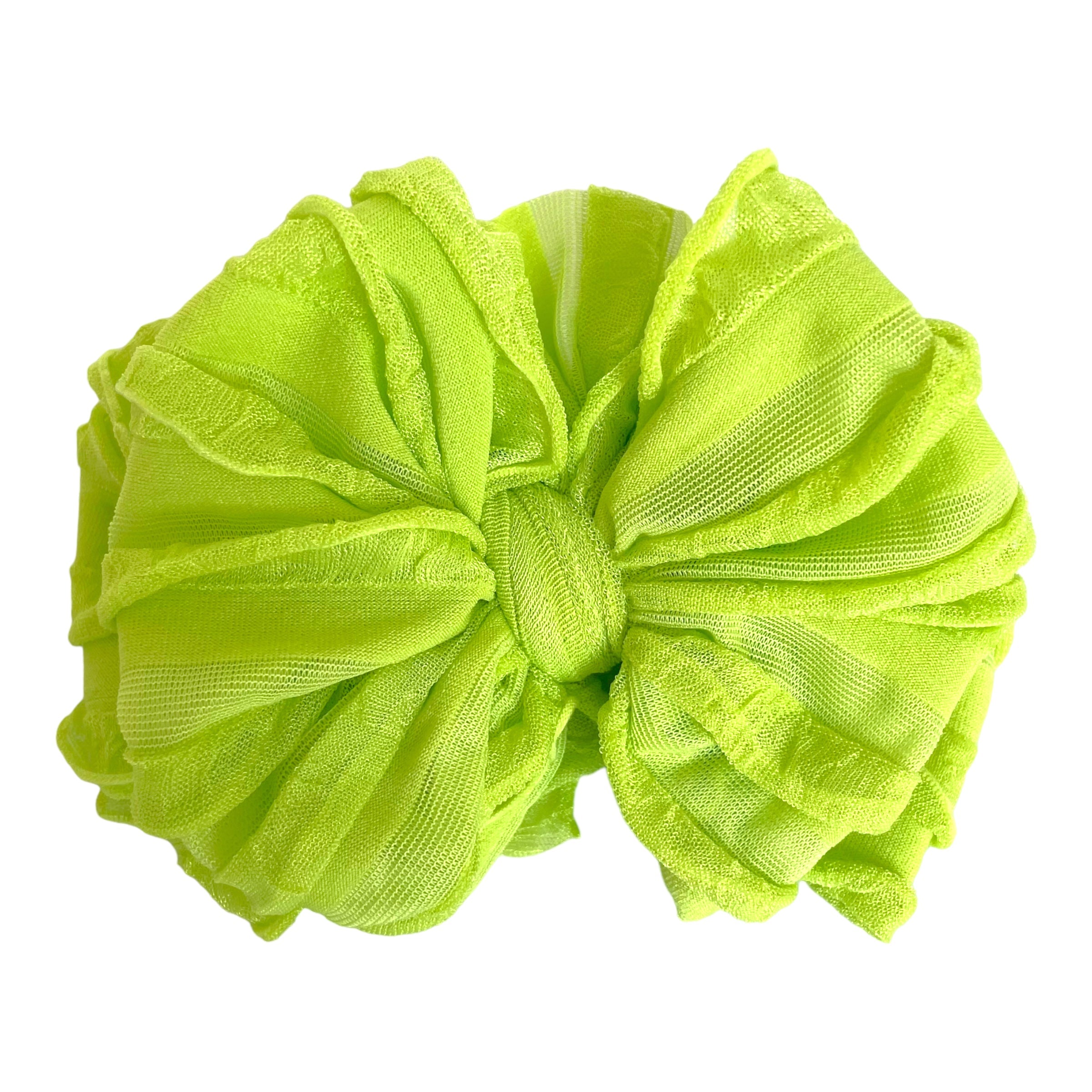 Lime | Signature Ruffled Baby Headband