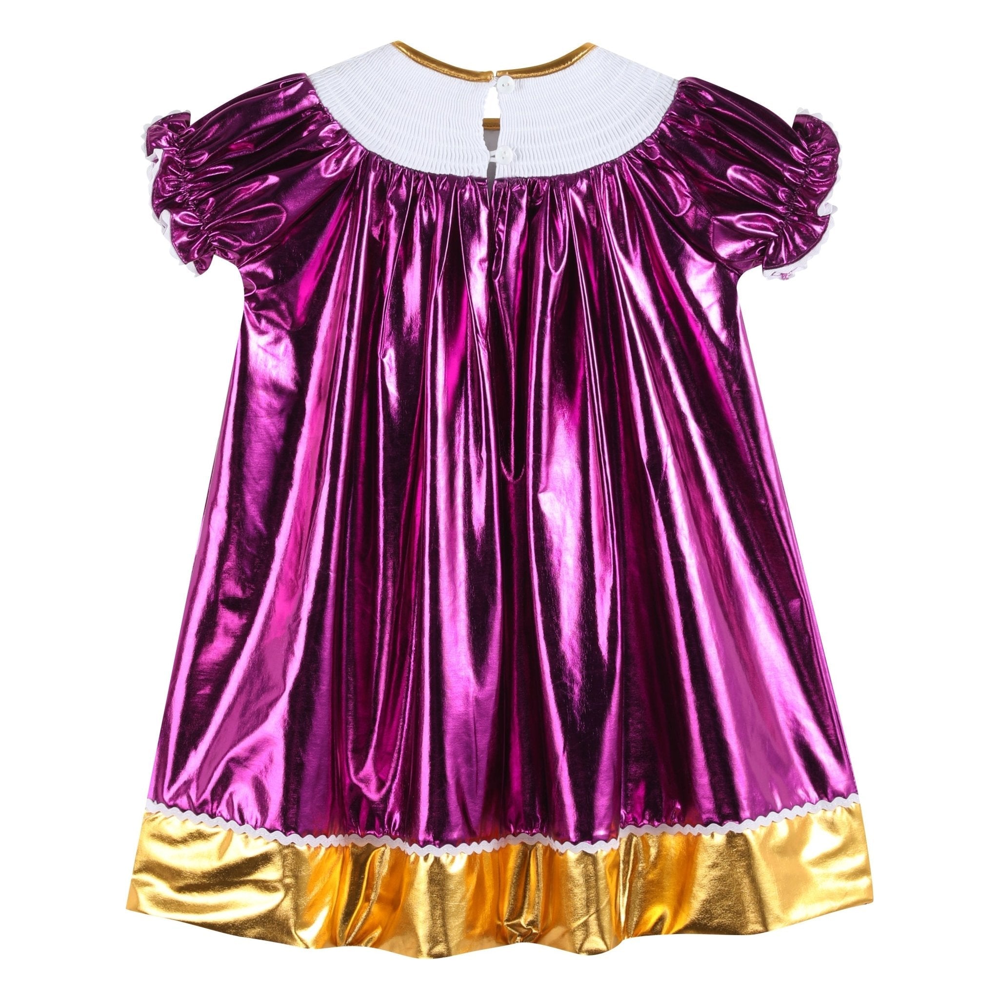 Limited Edition - Louisiana Purple And Gold Star Bishop Dress