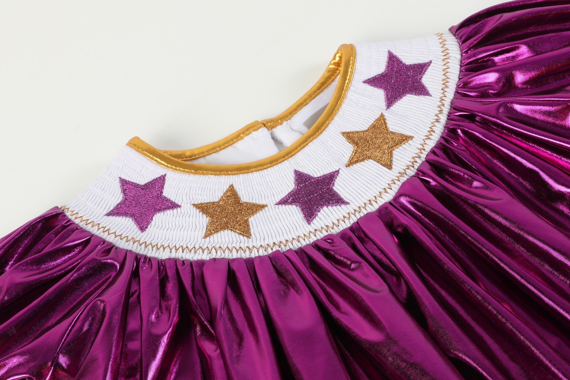 Limited Edition - Louisiana Purple And Gold Star Bishop Dress
