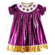 Limited Edition - Louisiana Purple And Gold Star Bishop Dress