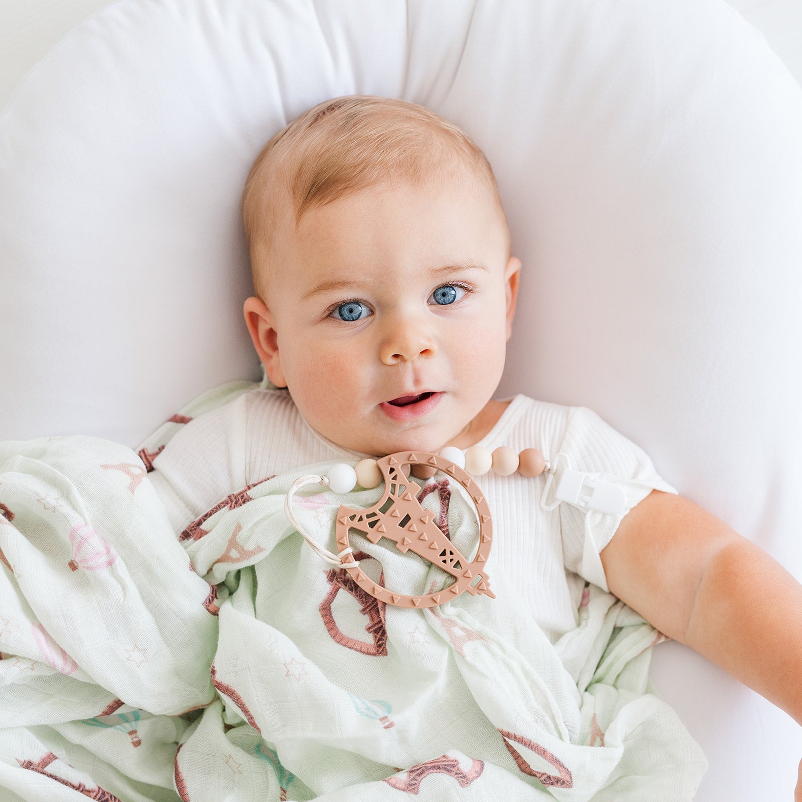 Paris Themed Baby Blanket - Organic Cotton Receiving Blanket By