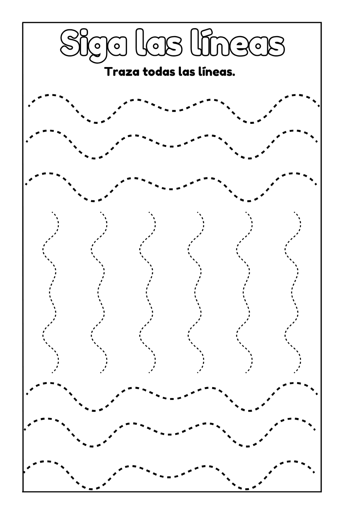 Preschool Essentials Trace Lines, Colors, Shapes, And Numbers Coloring Book: Spanish Version