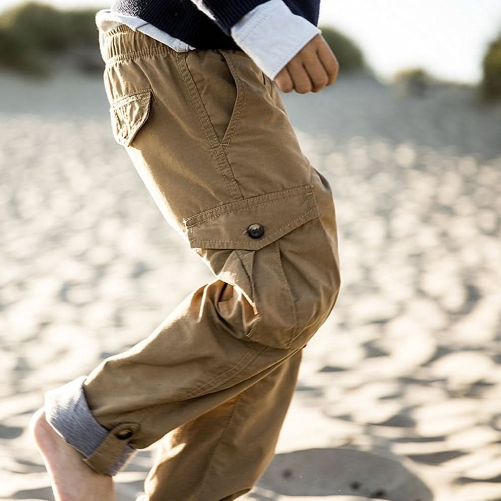 Lined Pull-on Cargo Pants - Baby