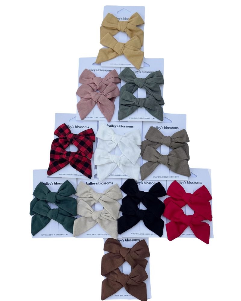 Linen Cotton Piggie Sets - Hunter