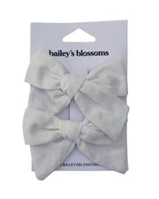 Linen Cotton Piggie Sets - White