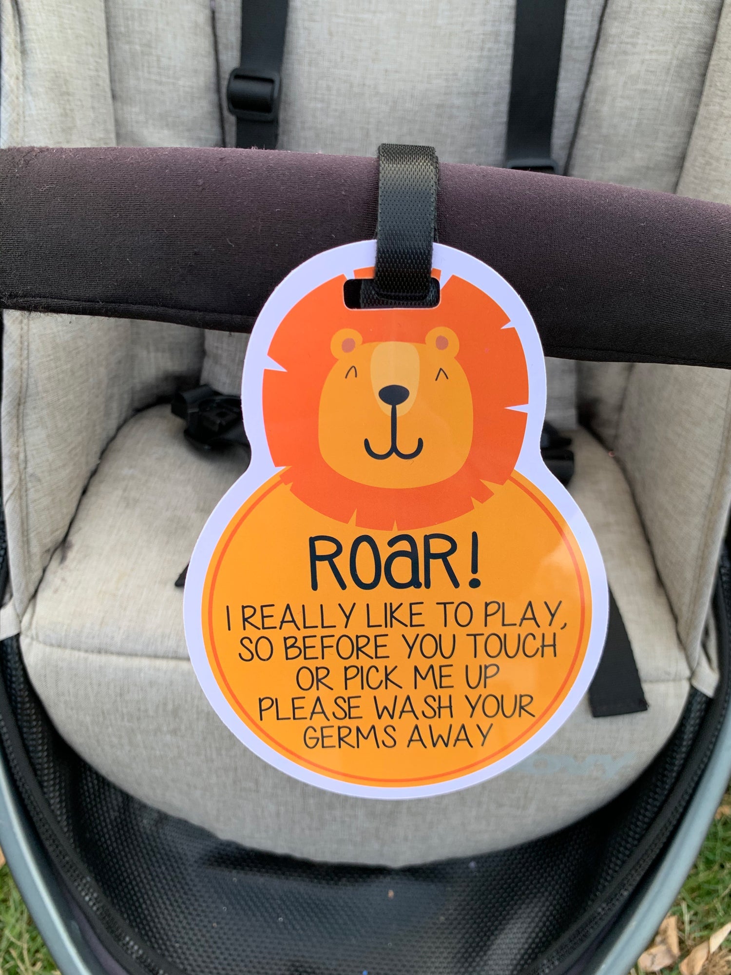 Lion No Touching Tag