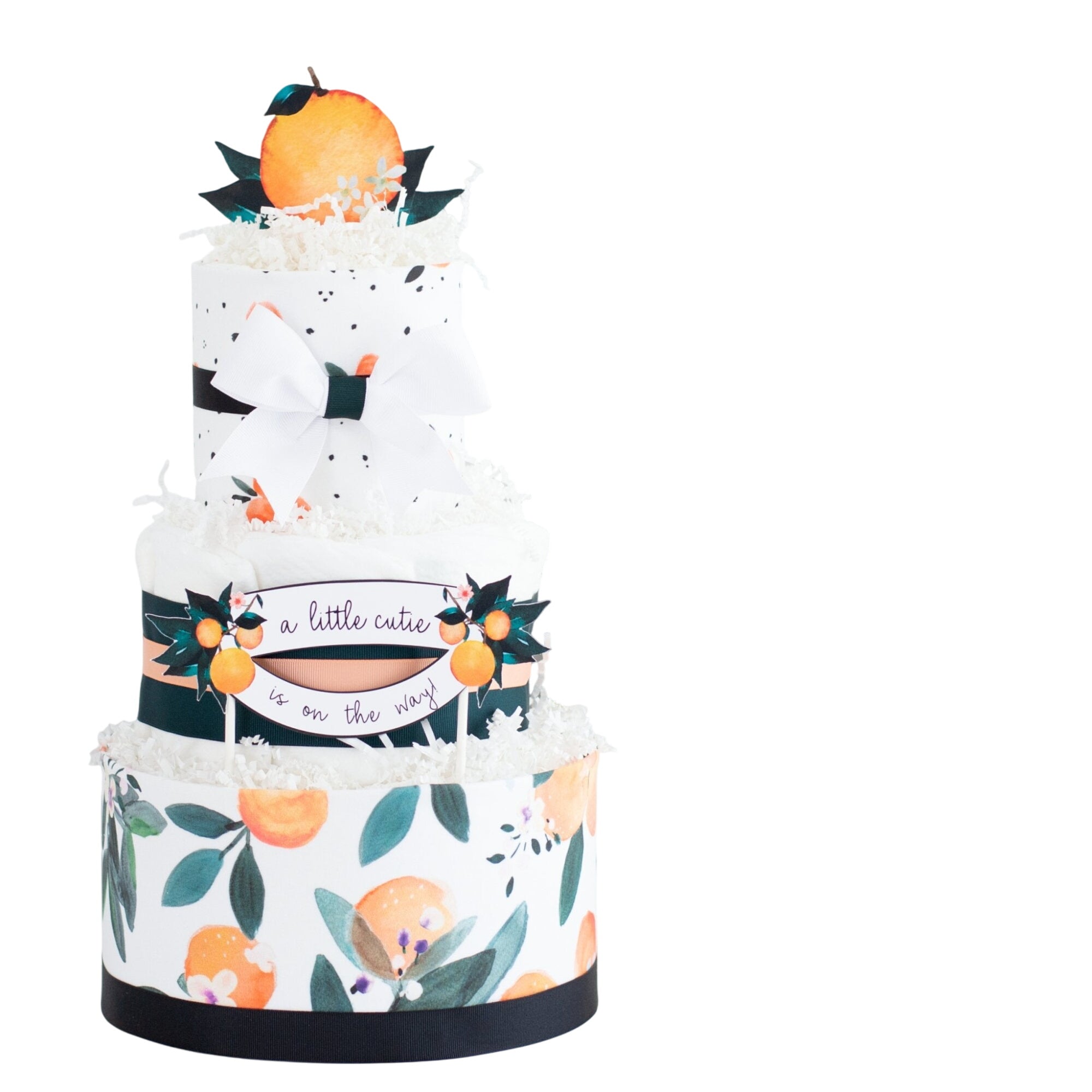 Little Clementine Diaper Cake